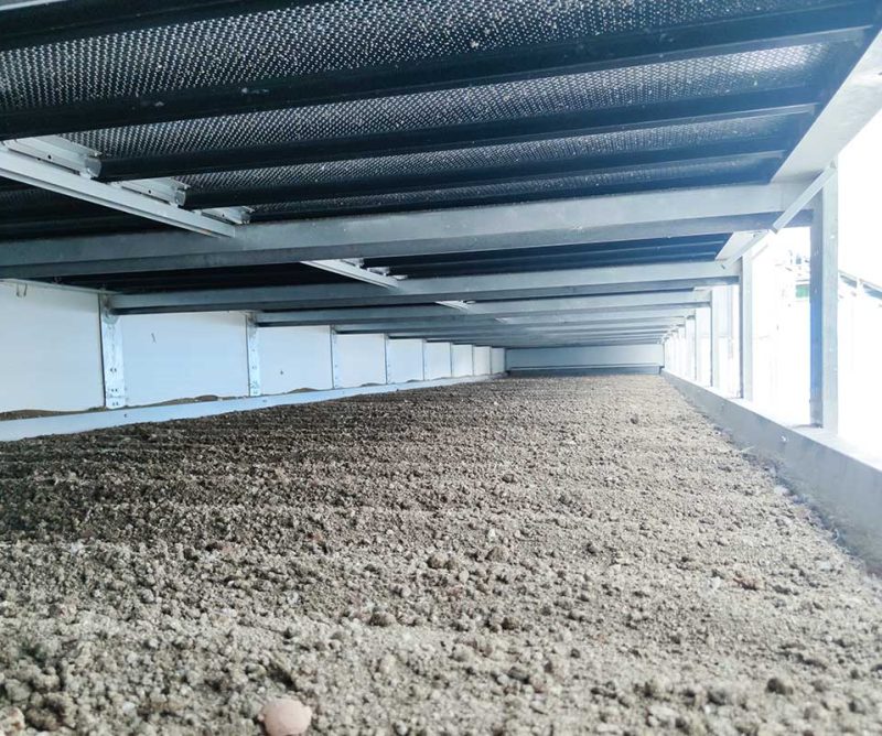 Chicken manure drying system